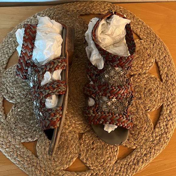 Fendi Leather Braided Sandals Size 37.5 - Picture 3 of 12